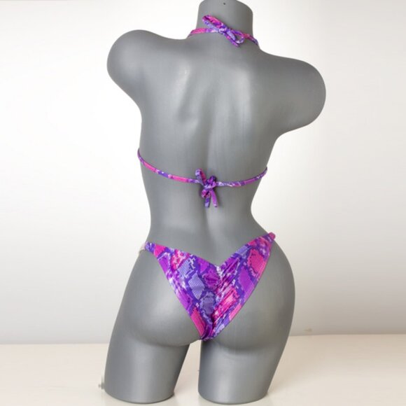 Purple Animal Print NPC Bikini Competition Suit - Picture 2 of 2